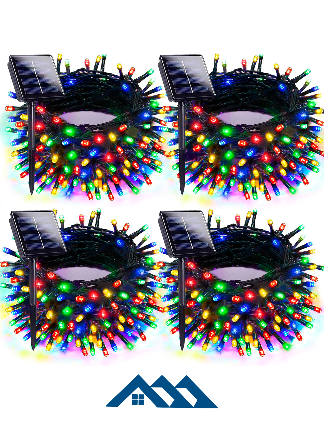 LUCES NAVIDAD CON PANEL SOLAR