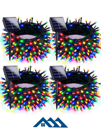 LUCES NAVIDAD CON PANEL SOLAR