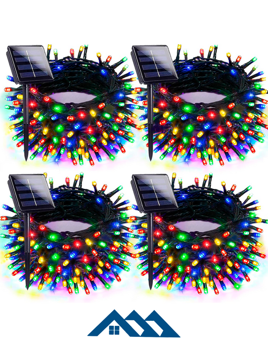 LUCES NAVIDAD CON PANEL SOLAR